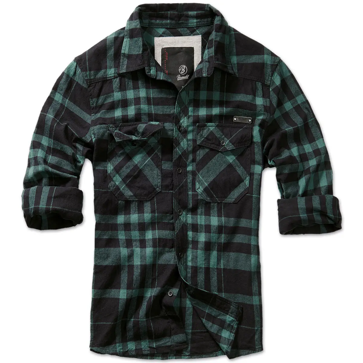 Checkshirt Fred schwarz-grün