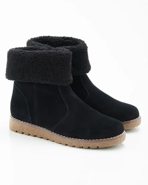 Boots fourrées, à porter col relevé ou retourné Thermolactyl