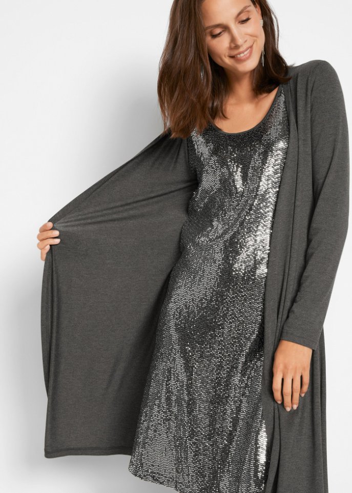 Shirtkleid in Doppeloptik aus nachhaltiger Viskose