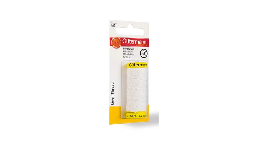 Gütermann Leinenzwirn 50m 796077-5129 - weiß