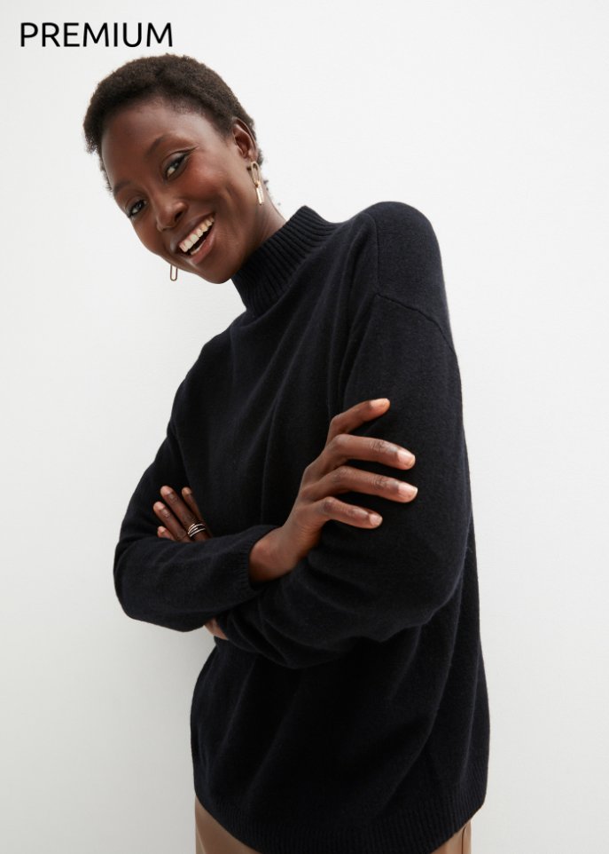 Oversize-Wollpullover mit Good Cashmere Standard®-Anteil