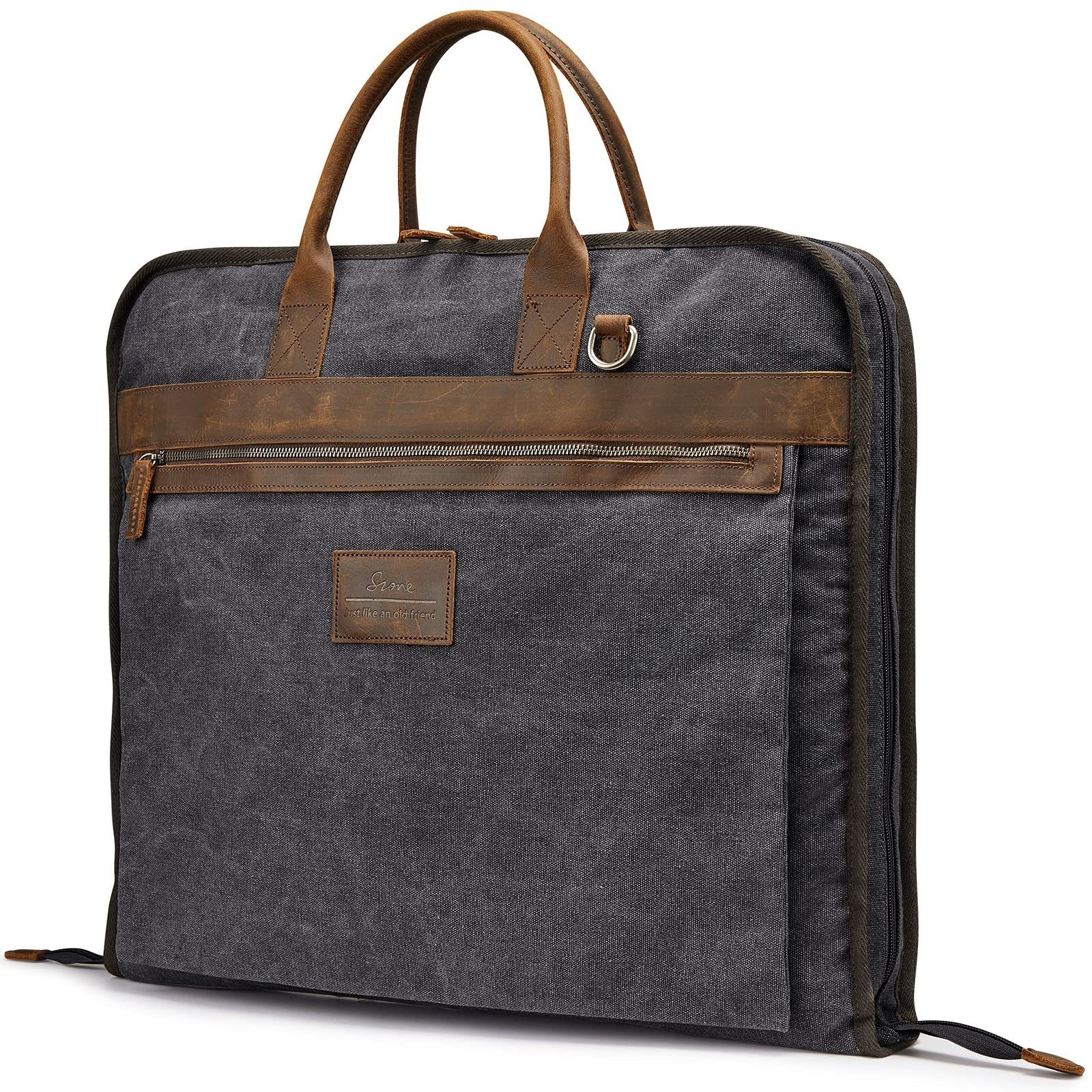 S-ZONE Kleidersack (1 St) Unisex Anzugtasche, Segeltuch Reisetasche für Reisen