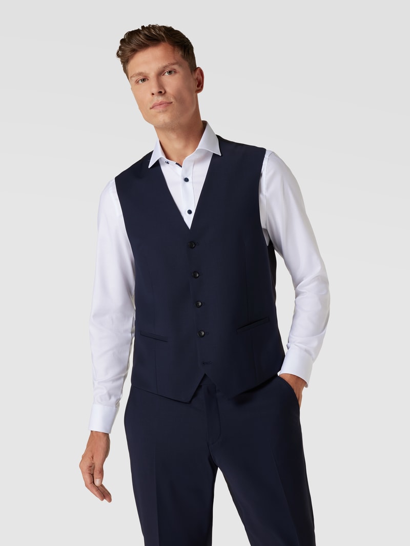 Weste mit Leistentaschen Modell 'Carlto' in royalblau