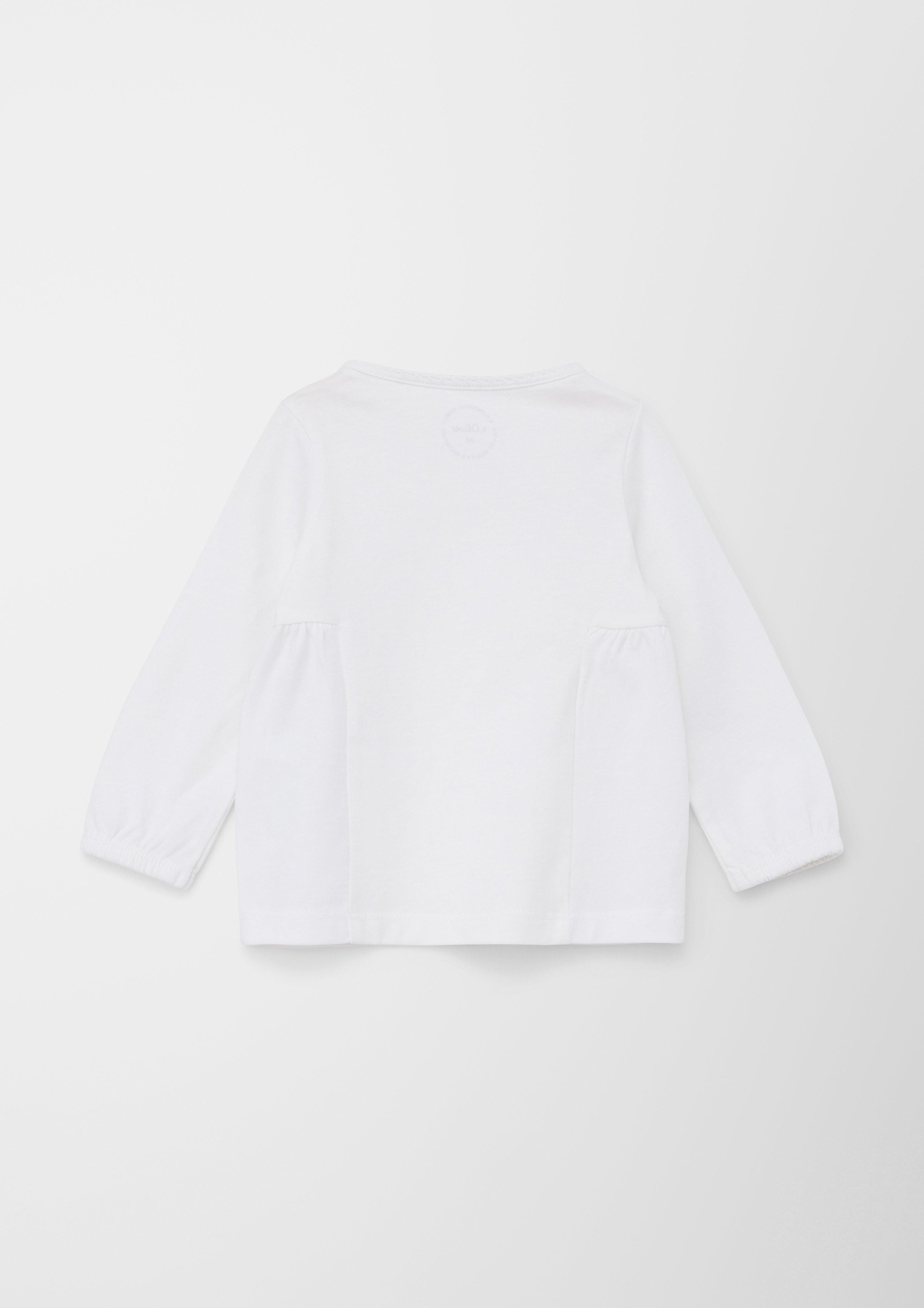 Longsleeve mit Mausezahnkante  2128757-0100