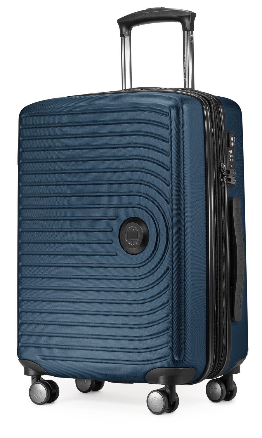 MITTE - hand luggage hard shell matt, XXL extension, TSA, 55 cm, 55 liters