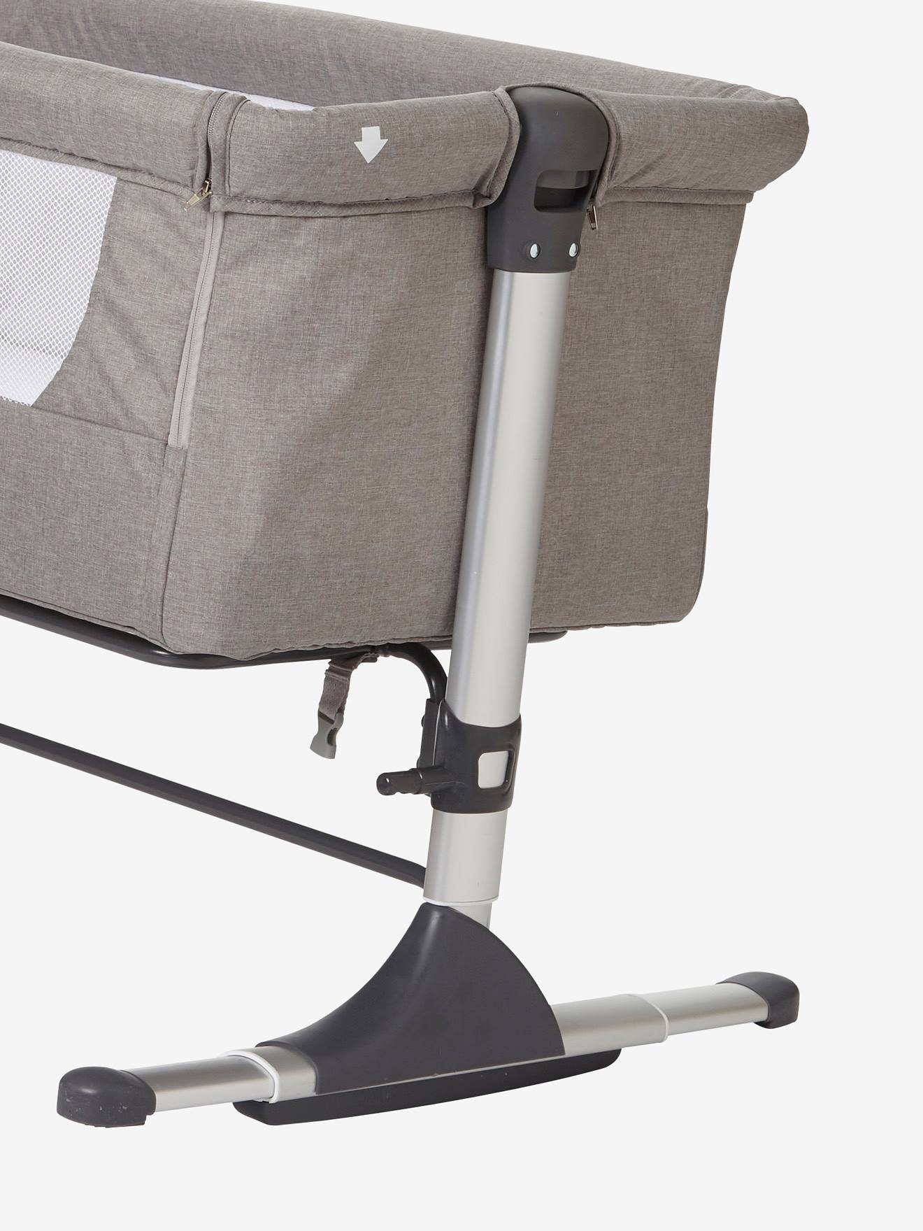 Vertbaudet 2-in-1 Baby Beistellbett/Wiege NEST'BED - grau