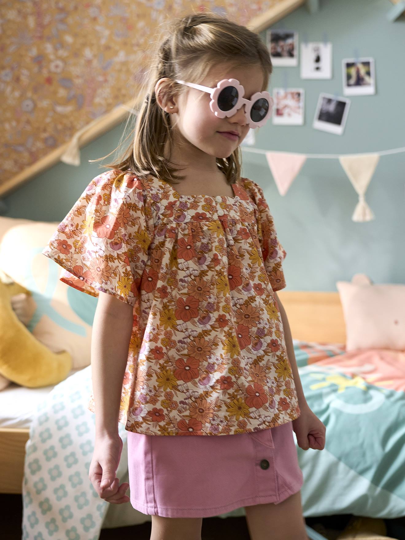Vertbaudet Mädchen Bluse - rosa