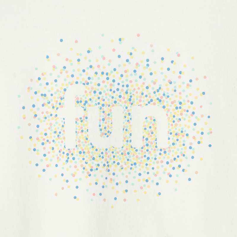 T-shirt blanc CONFETTI pigments naturels mixte Confetti