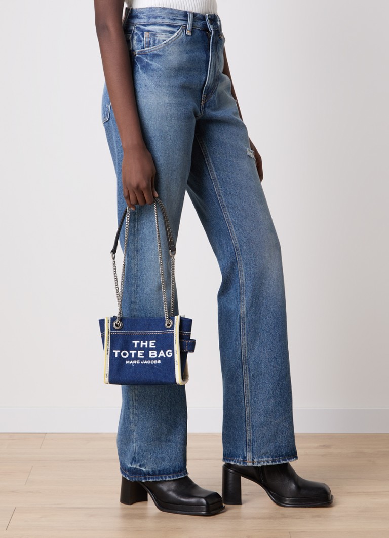 Marc Jacobs The Mini Tote -farkkulaukku logolla