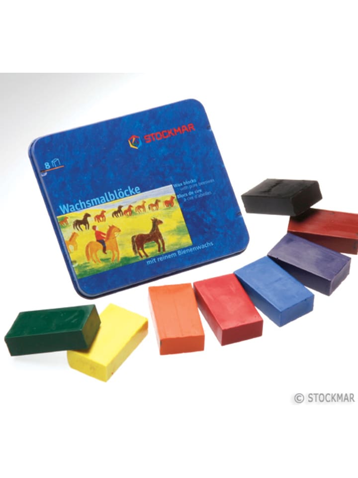 Stockmar Stockmar Wachsmalblöcke 8 Farben -  Standard in Bunt günstig kaufen onesize