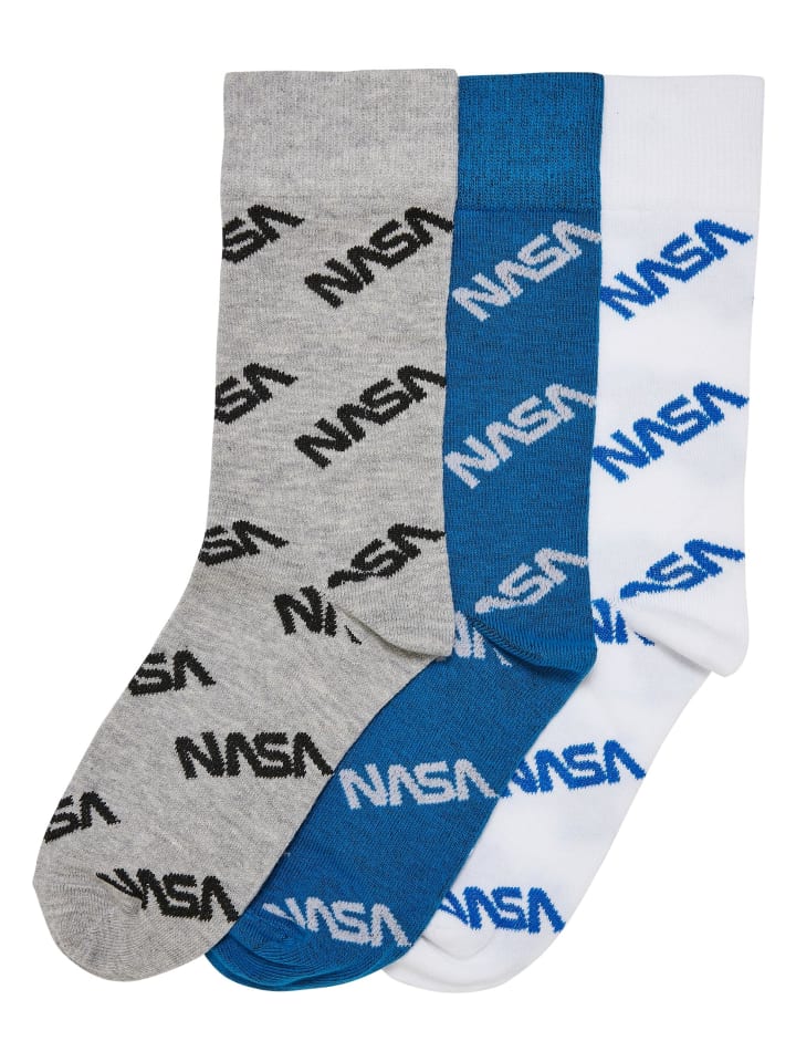 Mister Tee Mister Tee Socken in brightblue/grey/white günstig kaufen