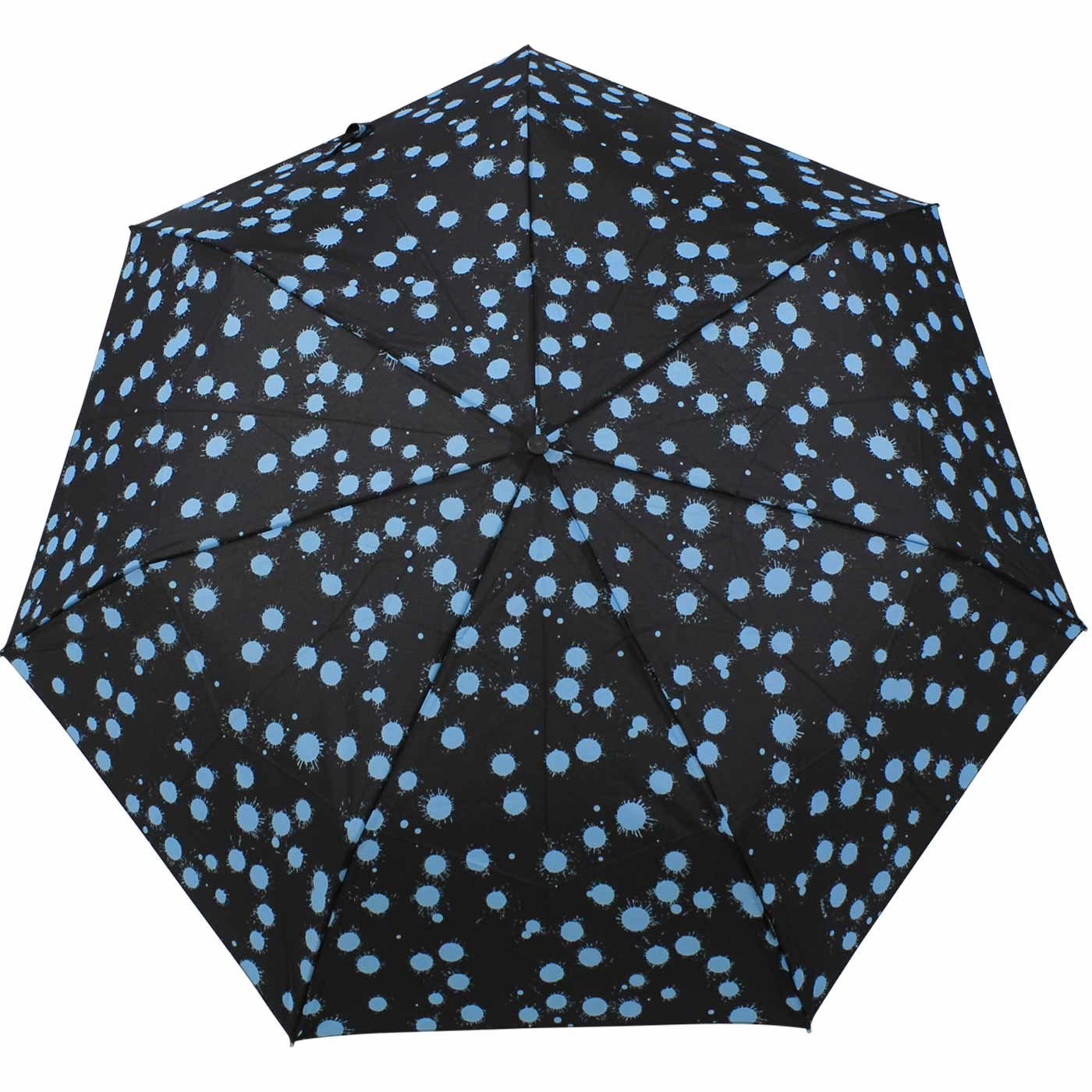 Knirps® Taschenregenschirm Slim Duomatic mit Auf-Zu-Automatik - Paint Drops, immer mit dabei, passt in jede Tasche
