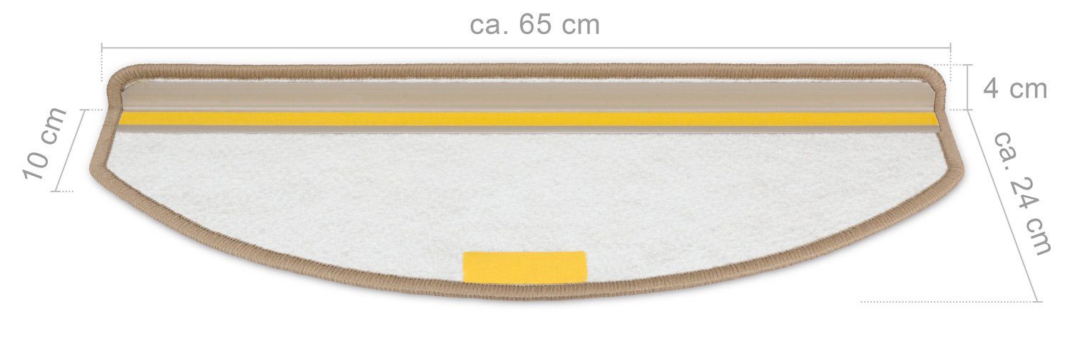 Stufenmatte Stufenmatten Imago Halbrund Dunkelgrün 14 Stück, Metzker®, halbrund, Höhe: 5 mm, 14 Stück im Set - Dunkelgrün