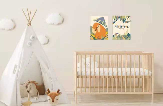CreArt Hallo Baby: Safari Set - Malen nach Zahlen für Erwachsene