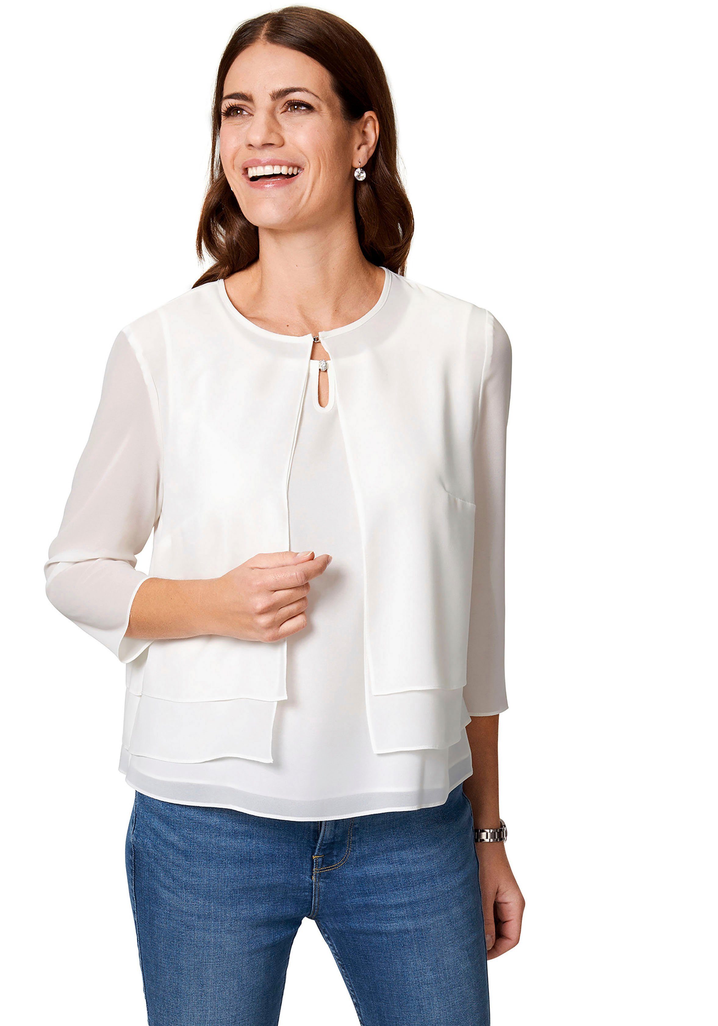 select! By Hermann Lange Blusenblazer im Lagen-Look