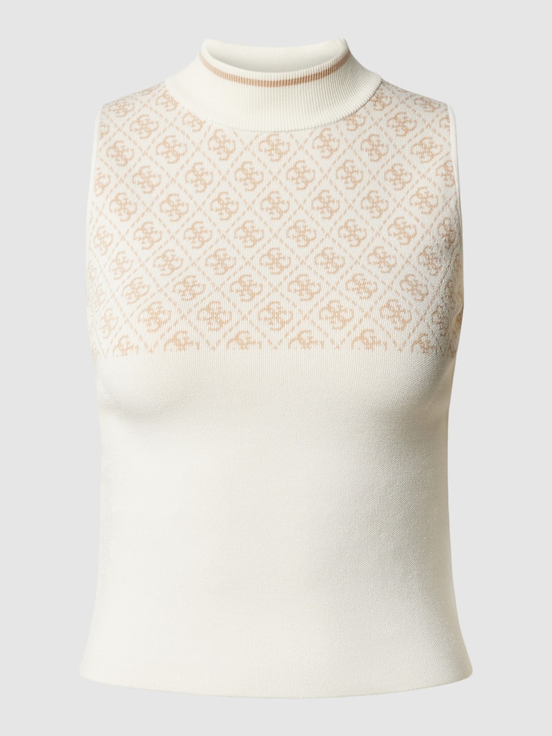 Pullunder mit Allover-Logo-Muster in offwhite