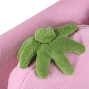 HOMCOM Kindersofa Kindersessel Sofa Couch Kinder Stuhl Kinderzimmer Softsofa Doppelsofa Einzelsofa(Erdbeersofa)