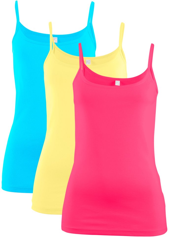 Spaghetti-Top (3er Pack)