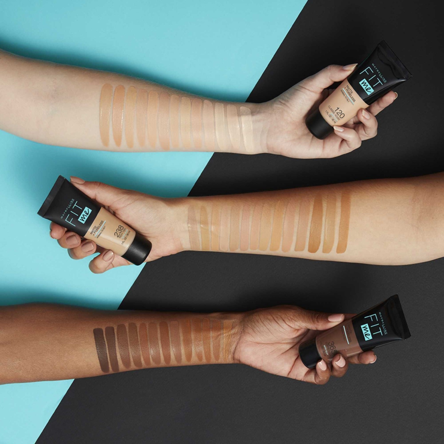Maybelline matirajoči tekoči puder ton v ton