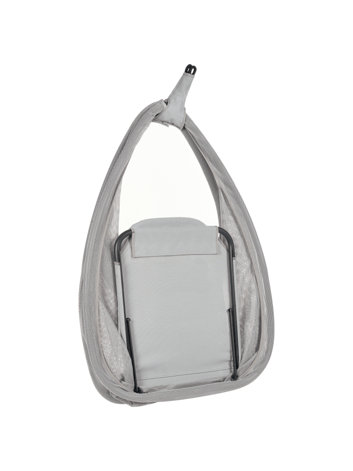Beliani Hängesessel AVEGNO in Grau - (W) 98 x (H) 195 x (L) 136 cm günstig kaufen onesize
