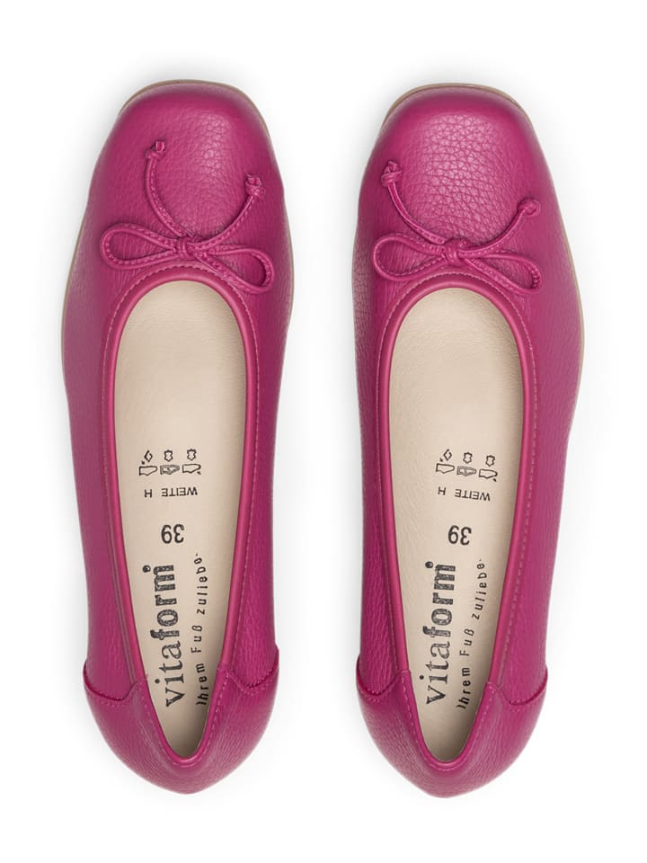 VITAFORM Hirschleder Ballerinas in fuchsia günstig kaufen