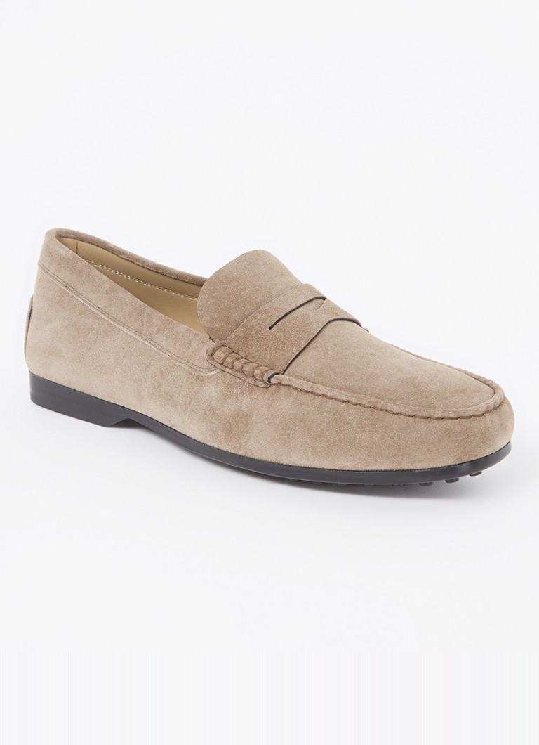 Tod's  Mocassino Gomma loafer van kalfssuède