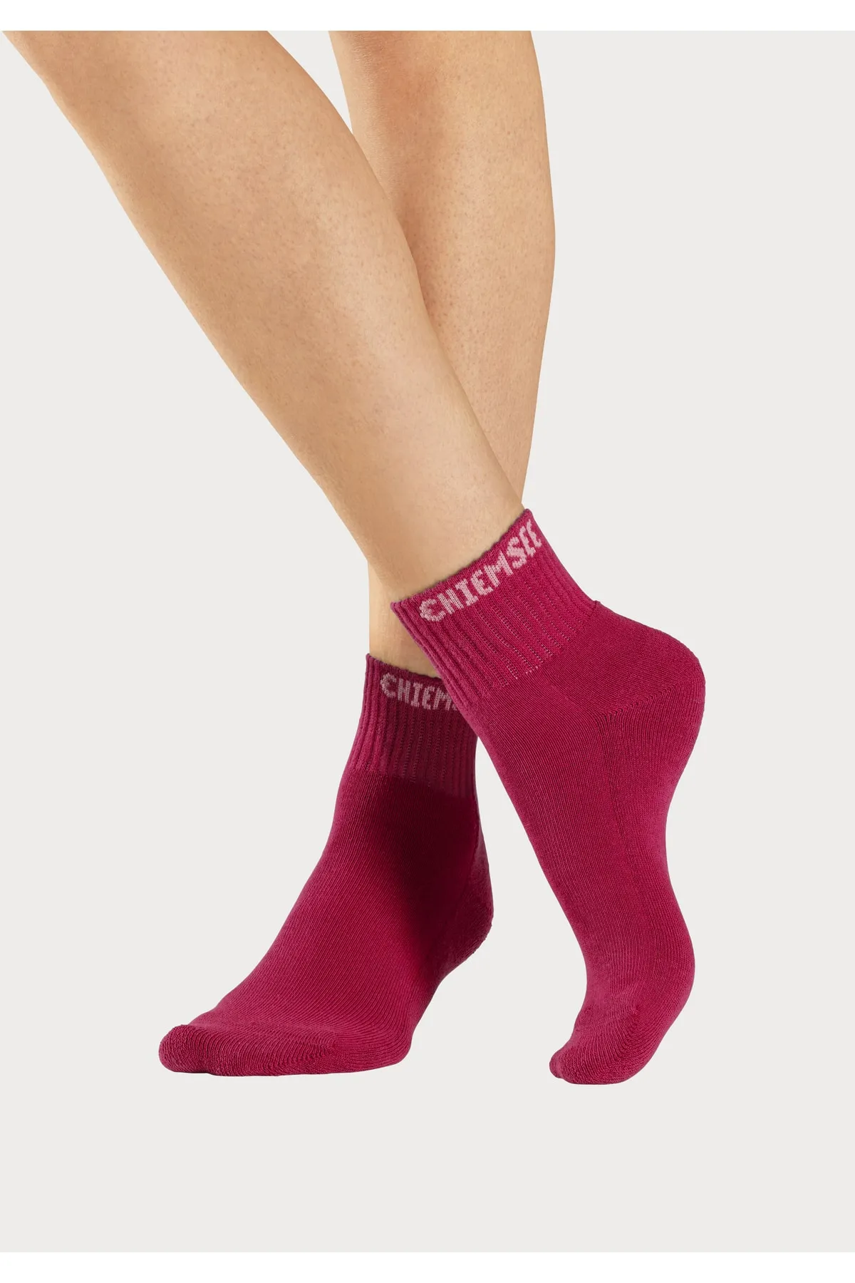 Chiemsee  Socken - Rosa - Unifarben
