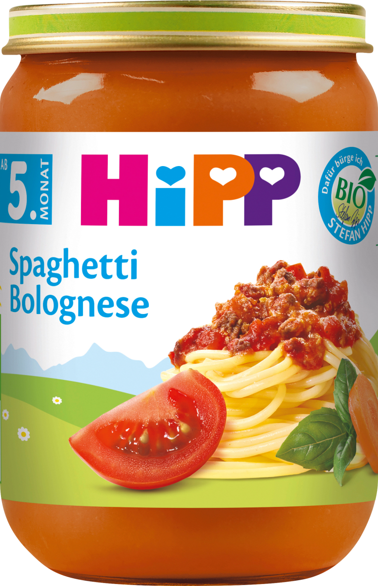 Menü Spaghetti Bolognese nach dem ab 5. Monat, 190 g