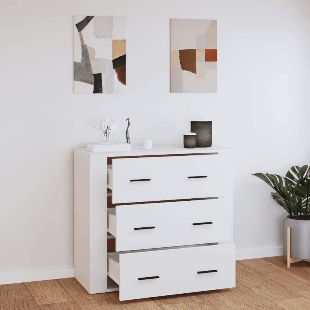 vidaXL Sideboard Sideboard Weiß 80x33x70 cm Holzwerkstoff (1 St)