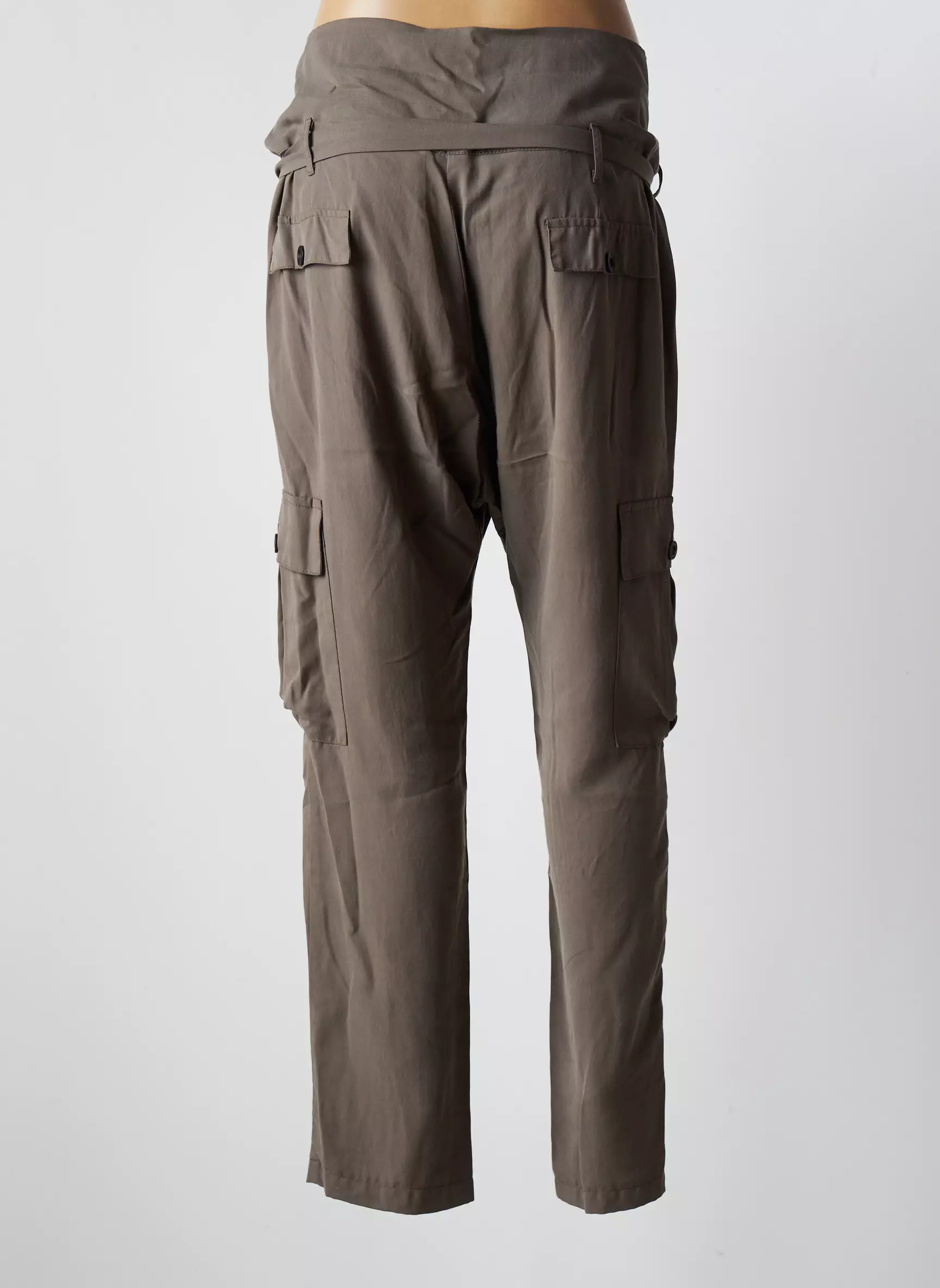 Cristina Gavioli Pantalons Cargo Femme couleur vert