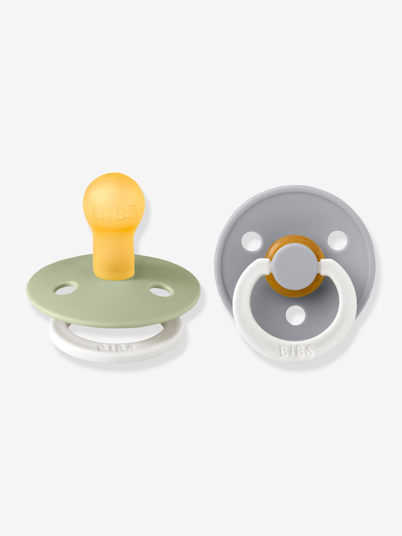 Bibs 2 Beruhigungssauger COLOUR BIBS, Gr. 1 (0-6 Monate) - ziegel+zartrosa