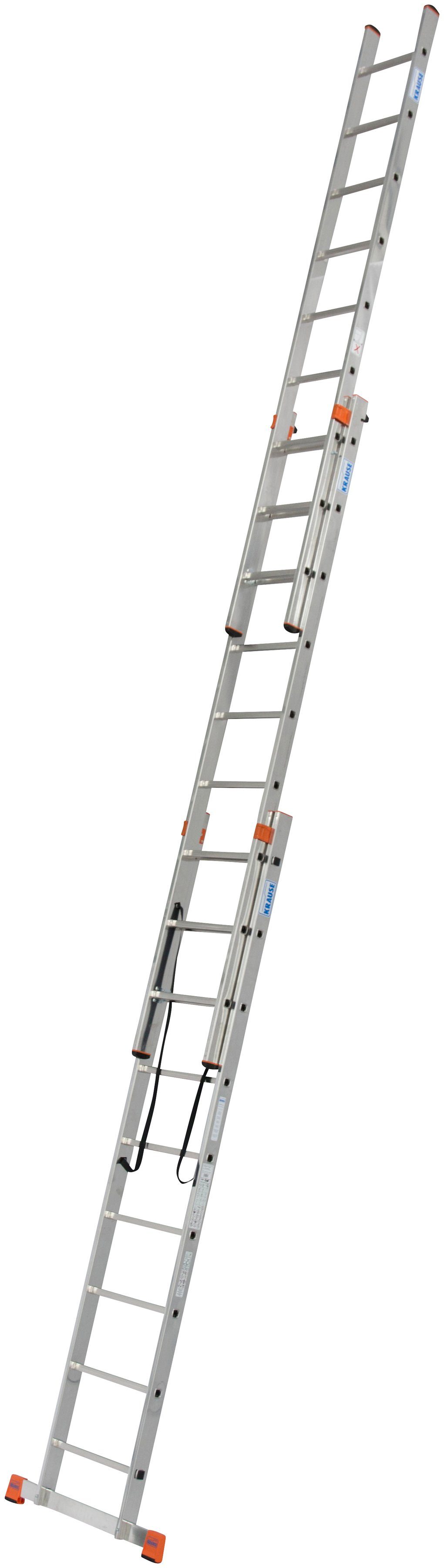 KRAUSE Vielzweckleiter Tribilo, mit Leiternspitzen, 3x9 Sprossen
