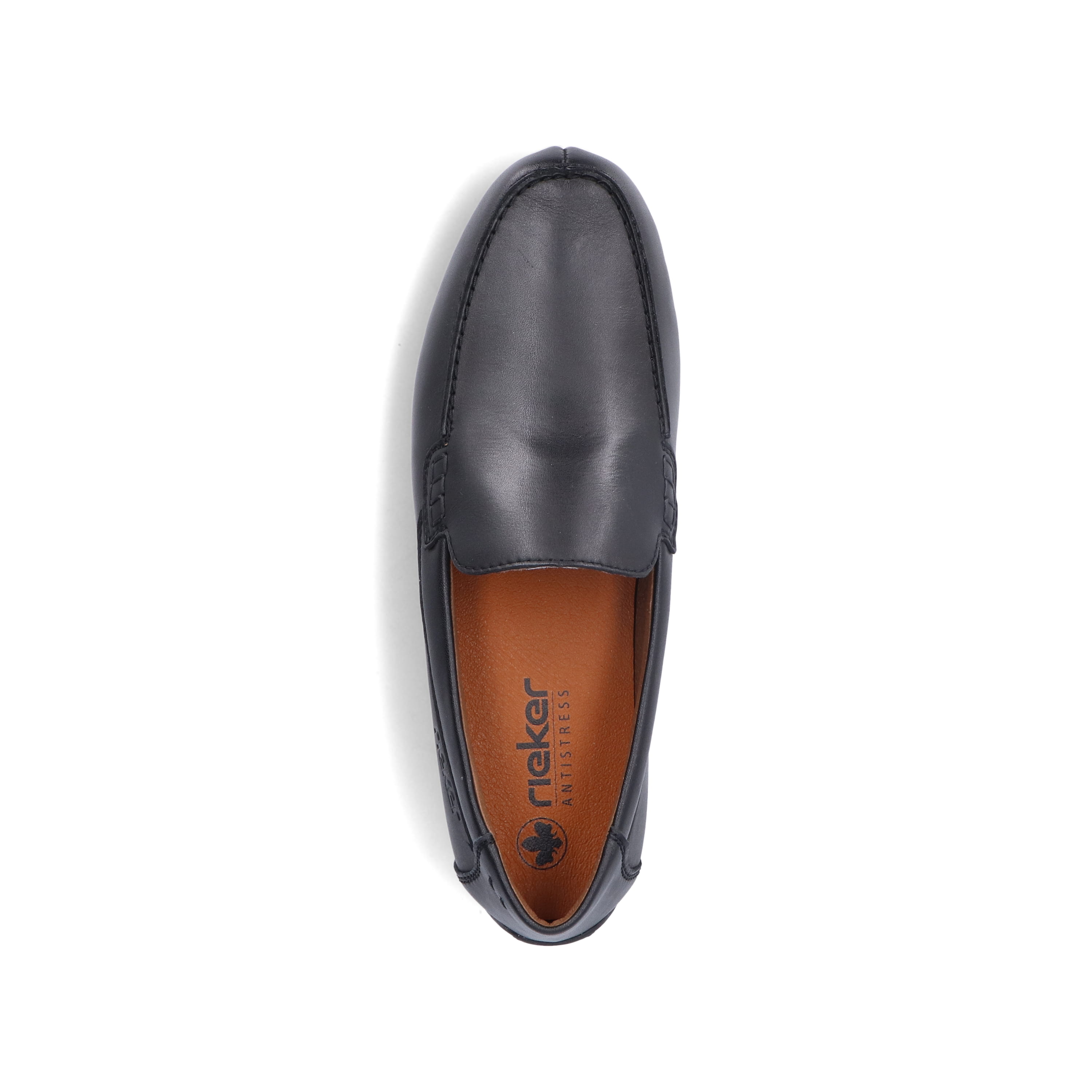 Rieker Herren Slipper glanzschwarz