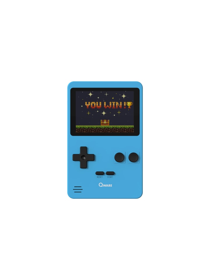 COFI 1453 Qware Retro Spielkonsole Handheld 240 Spiele für unterwegs in Blau günstig kaufen onesize