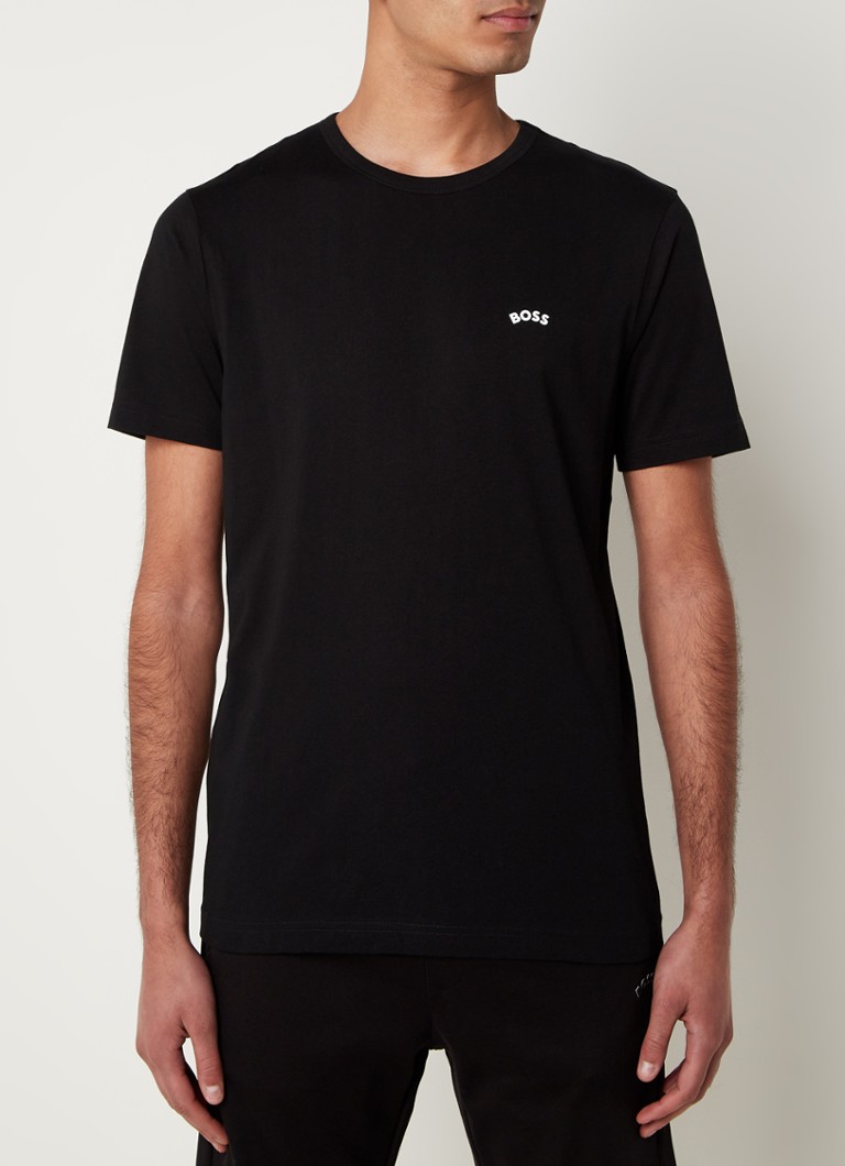 Tricou HUGO BOSS curbat cu logo