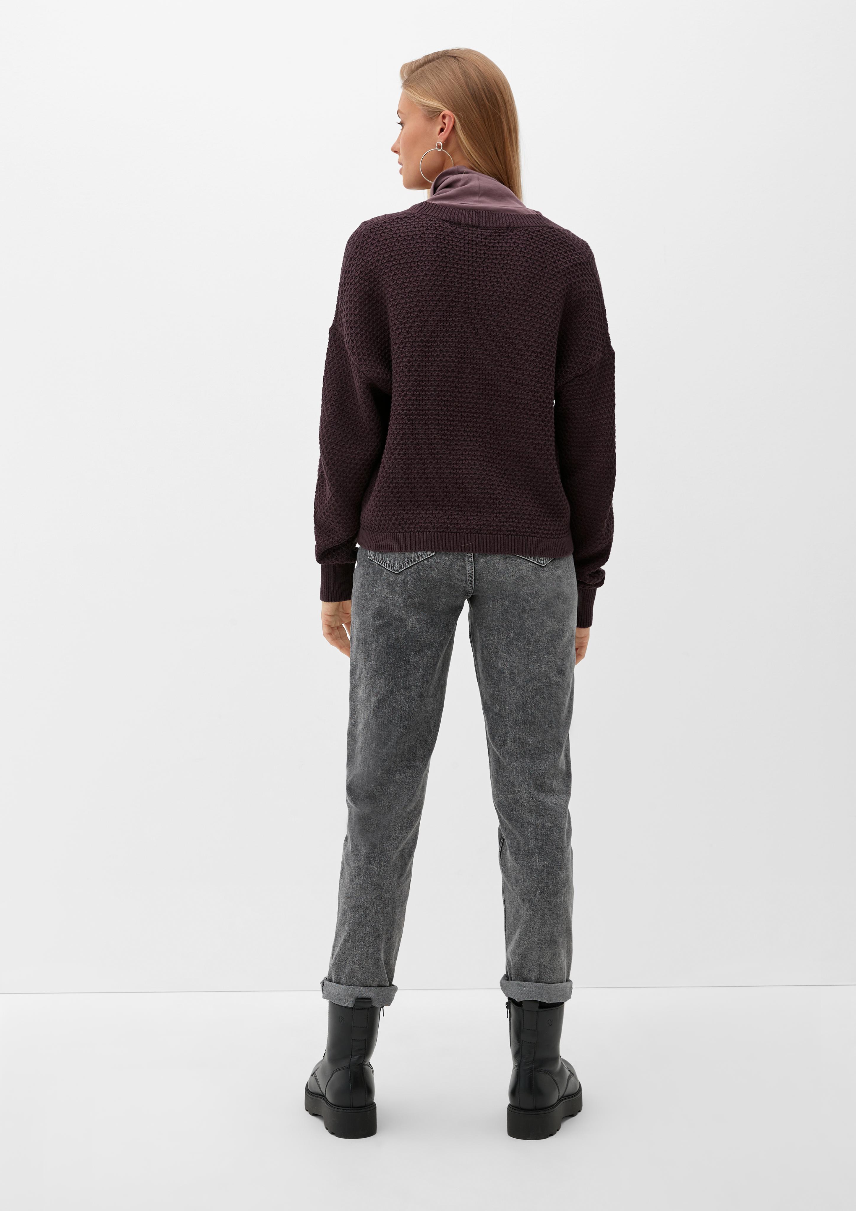 Strickcardigan mit feinem Muster  2125126-4988
