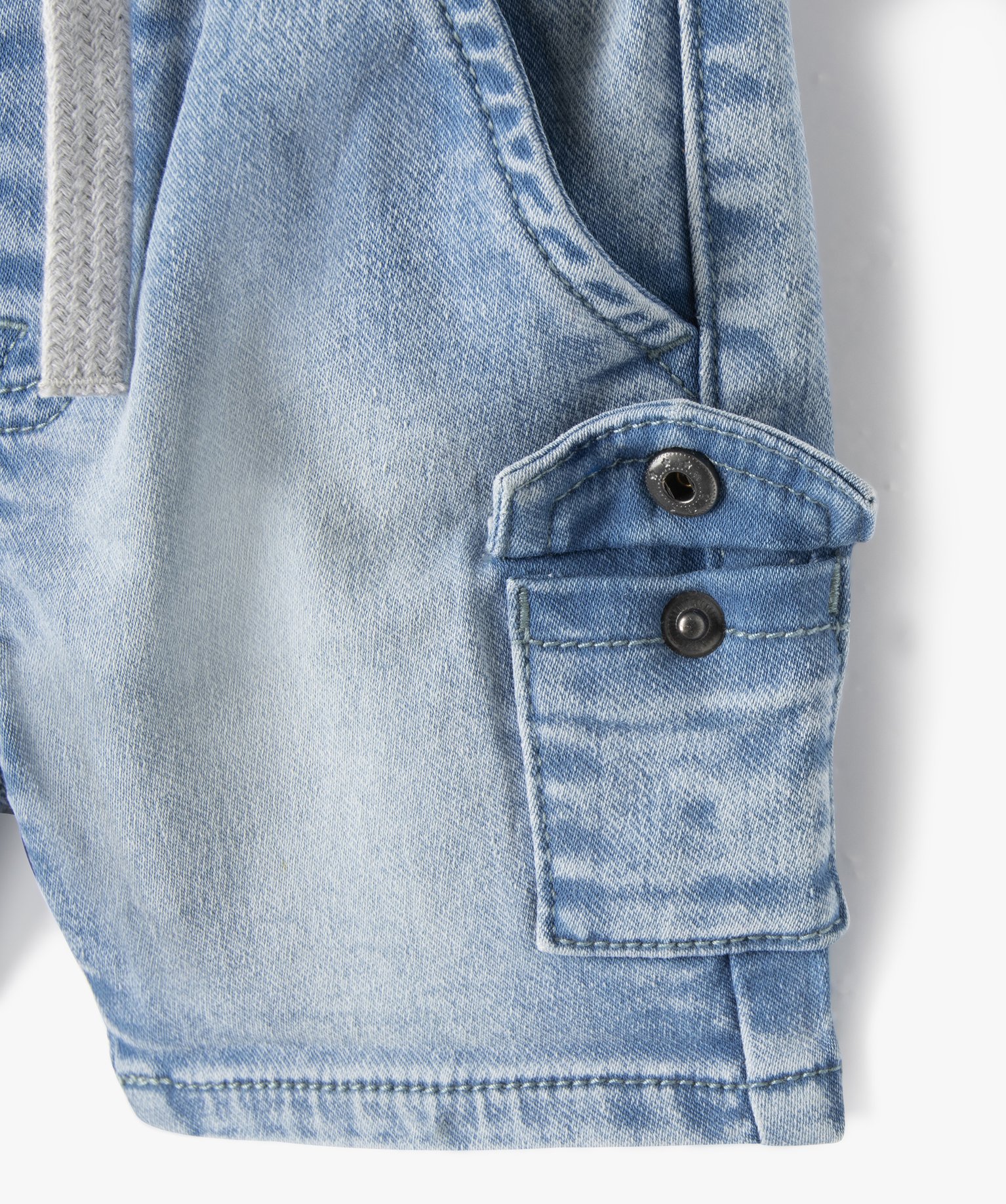 Bermuda bébé Garçon en jean délavé denim | GEMO