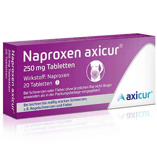 NAPROXEN axicur 250 mg Tabletten  20 St  Tabletten