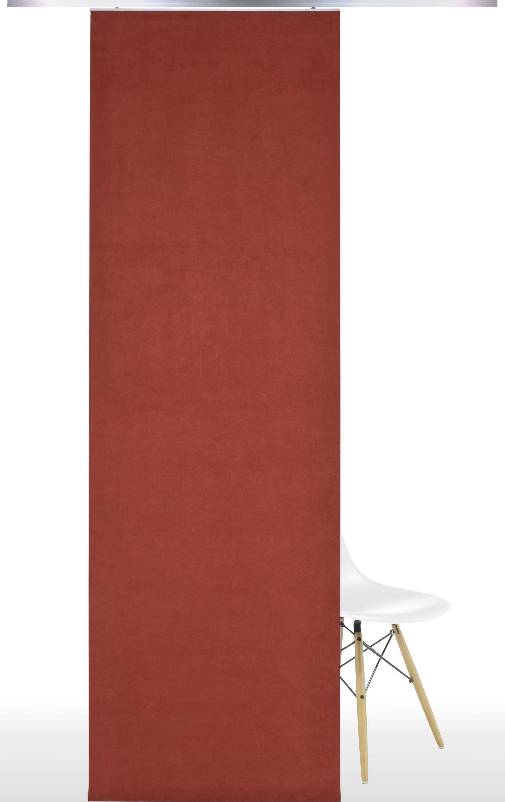 Schiebegardine, Liedeco, Klettband (1 St), blickdicht, HxB: 245x60