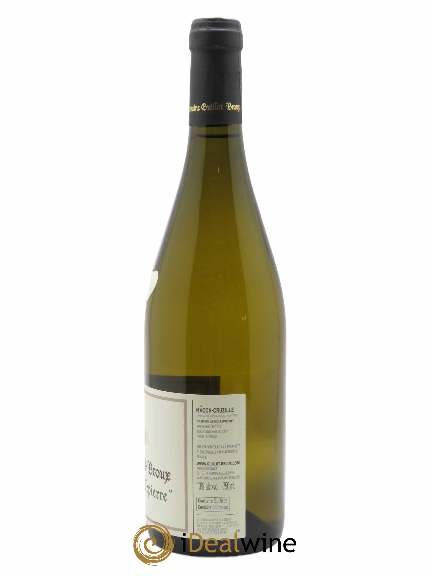 Mâcon-Cruzille Clos De La Mollepierre Guillot-Broux (Domaine)  2020 - Lot de 1 Bouteille