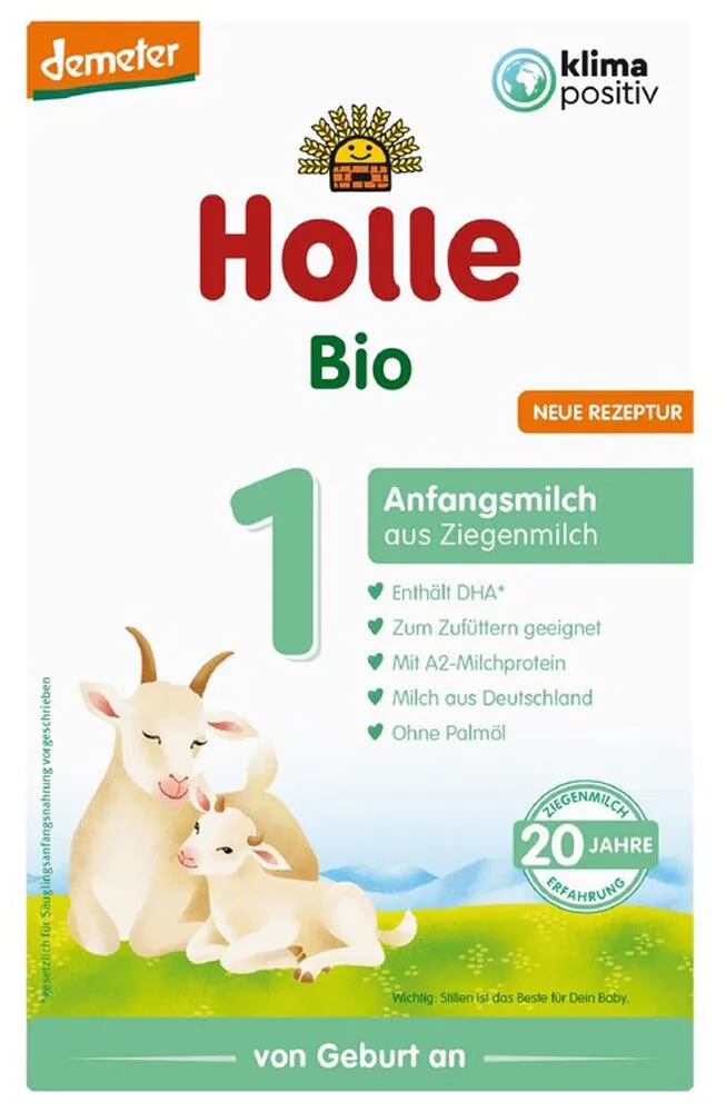 Holle ekologiškas ožkos pienas pirmajam kūdikiui nuo gimimo