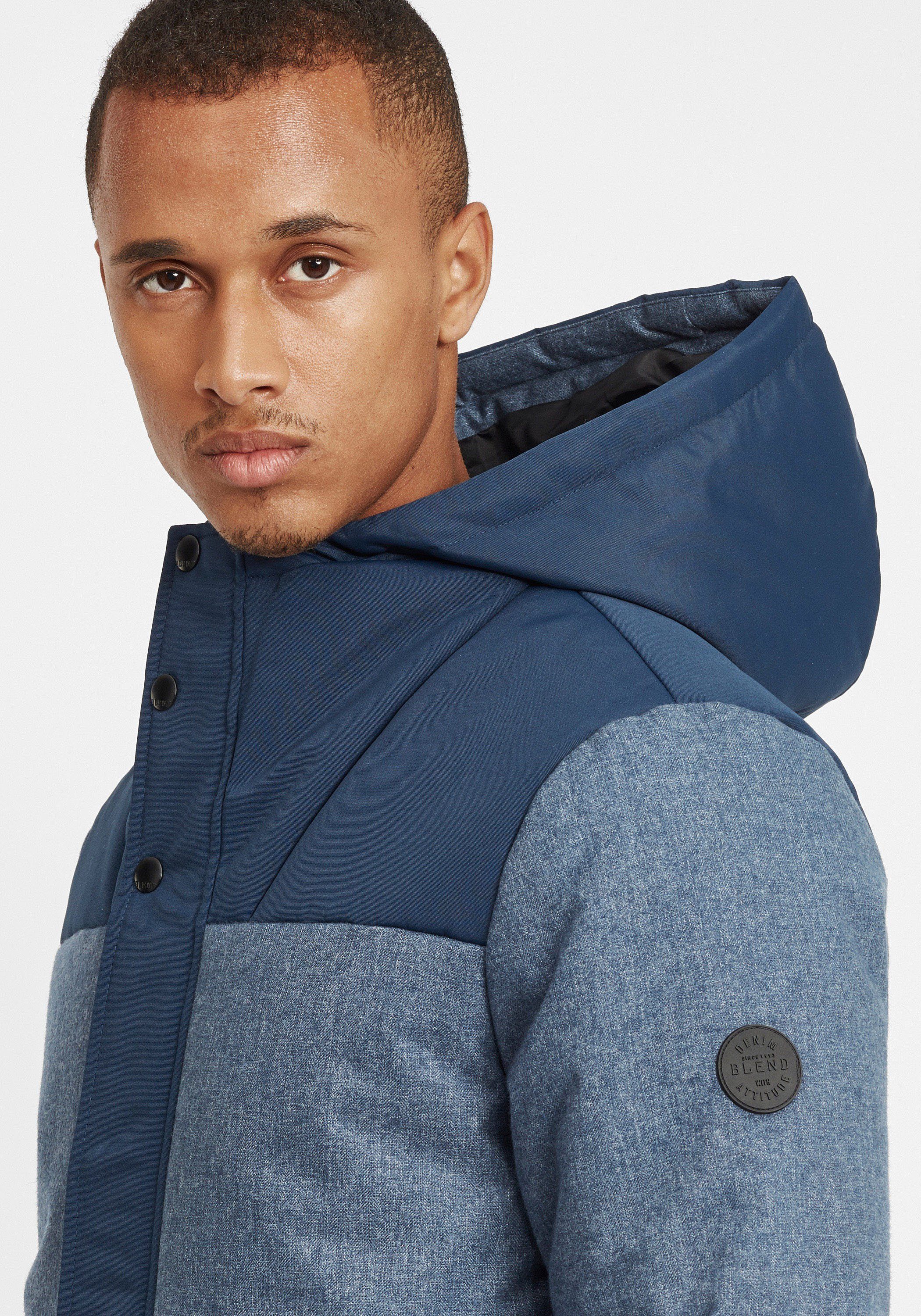 Blend Winterjacke BHMikell modische Herren Winterjacke mit Kapuze
