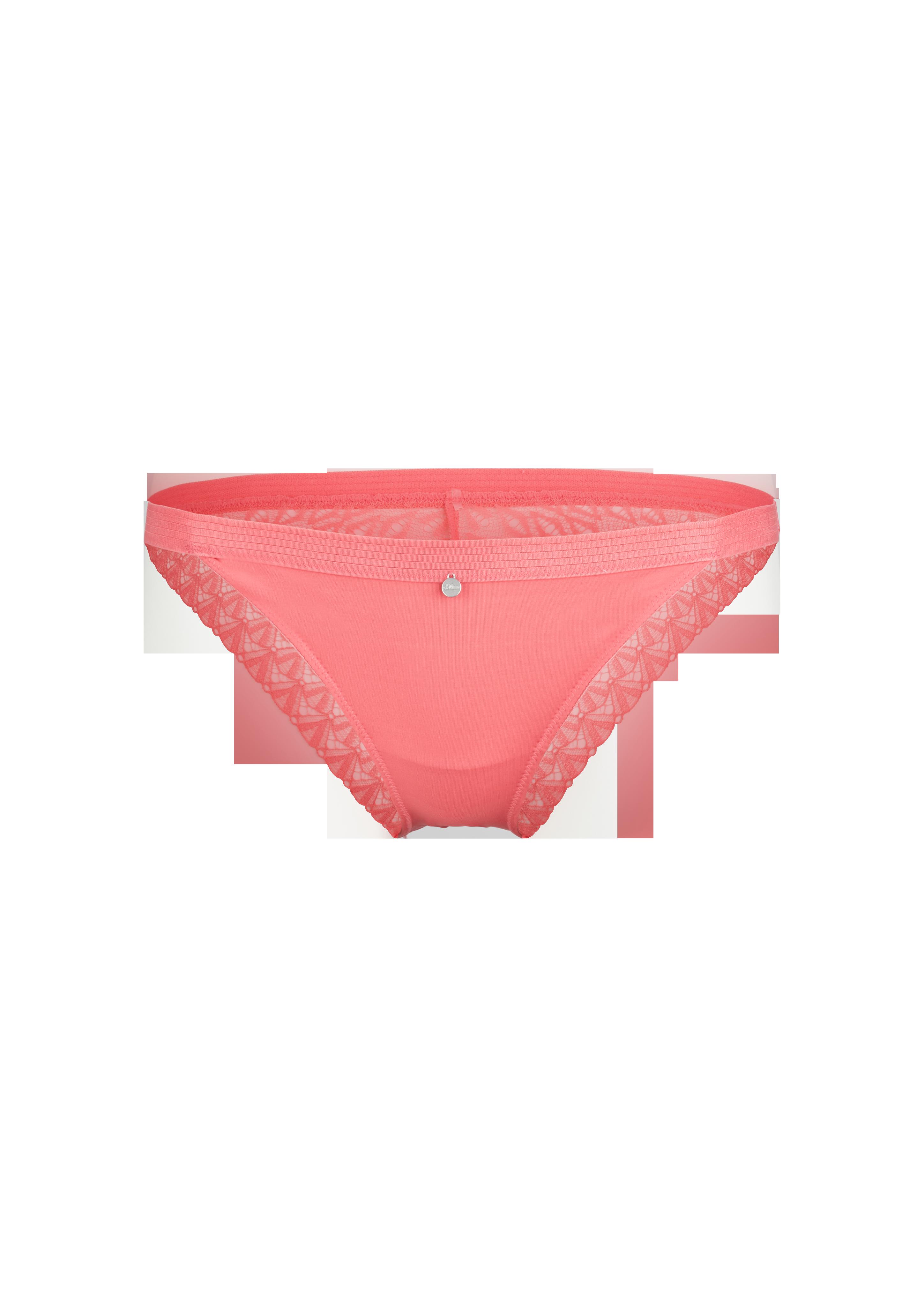 Slip mit grafischer Spitze  6006287-4429