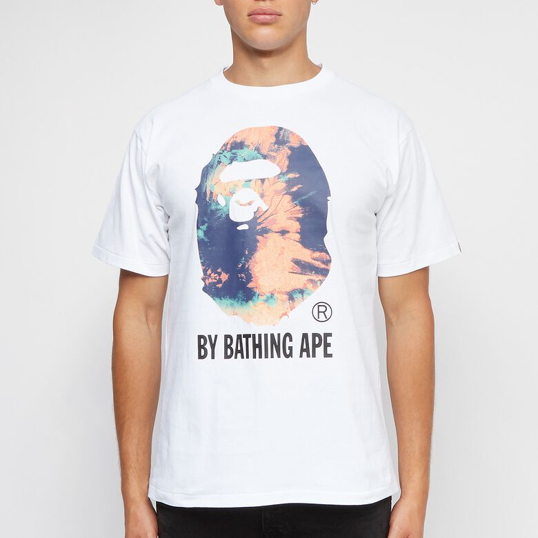 A Bathing Ape Tie Dye By Bathing Ape Tee white x multi