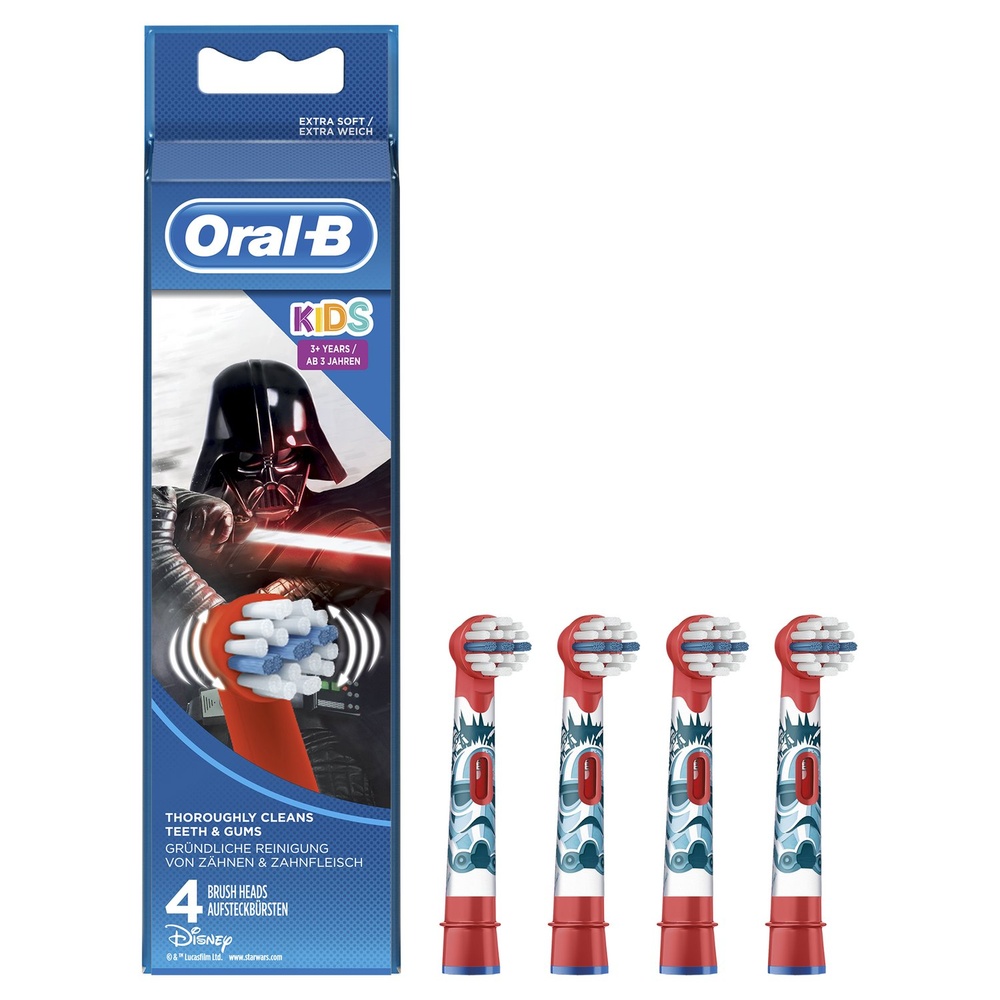 oral-b Oral-B Brossettes Star Wars, Lot de 4 Brossettes De Rechange