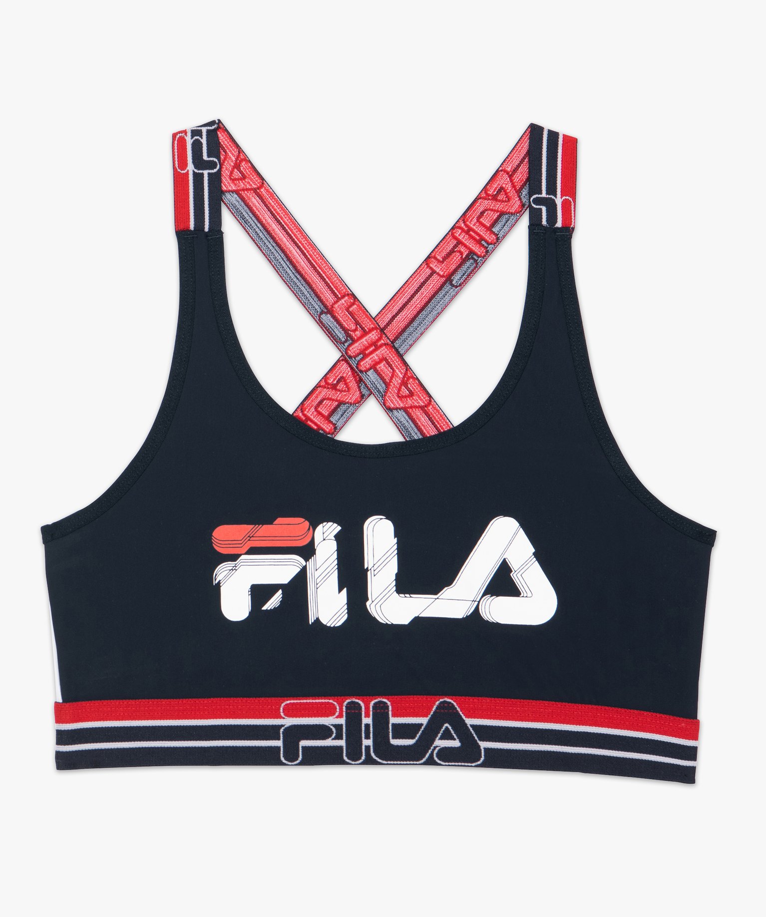 Brassière femme avec bretelles croisées dans le dos - Fila bleu | GEMO
