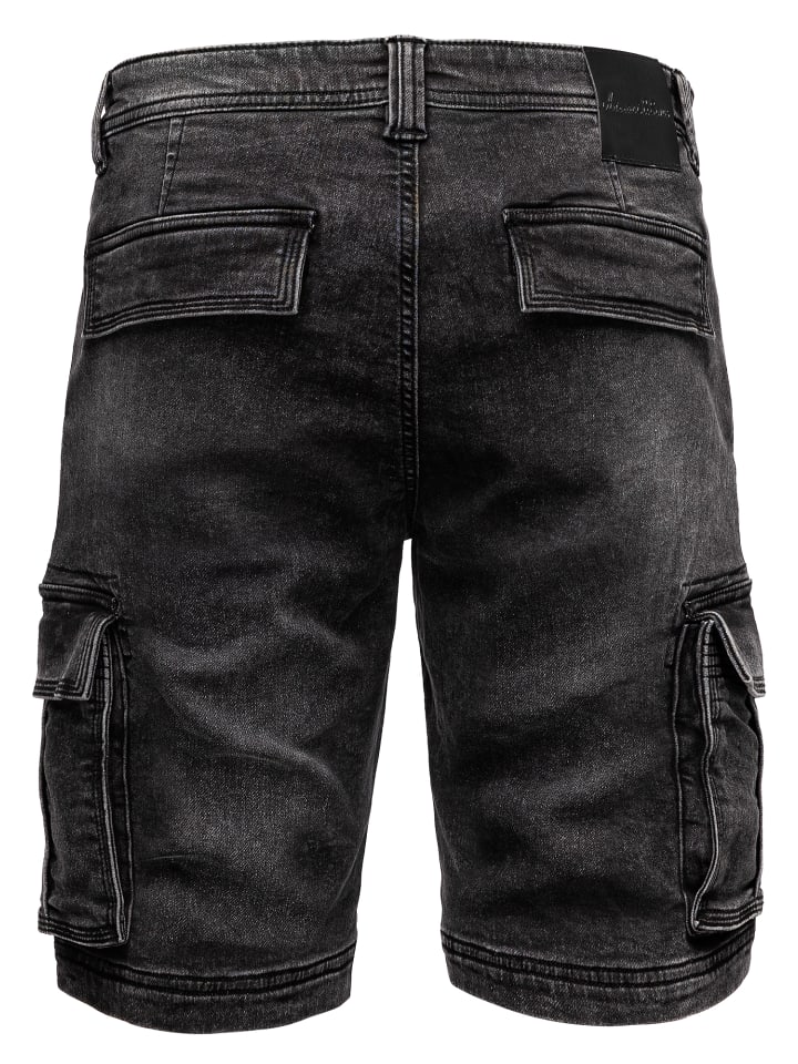 Amaci&Sons Jeansshorts FORT LEE in Schwarz günstig kaufen
