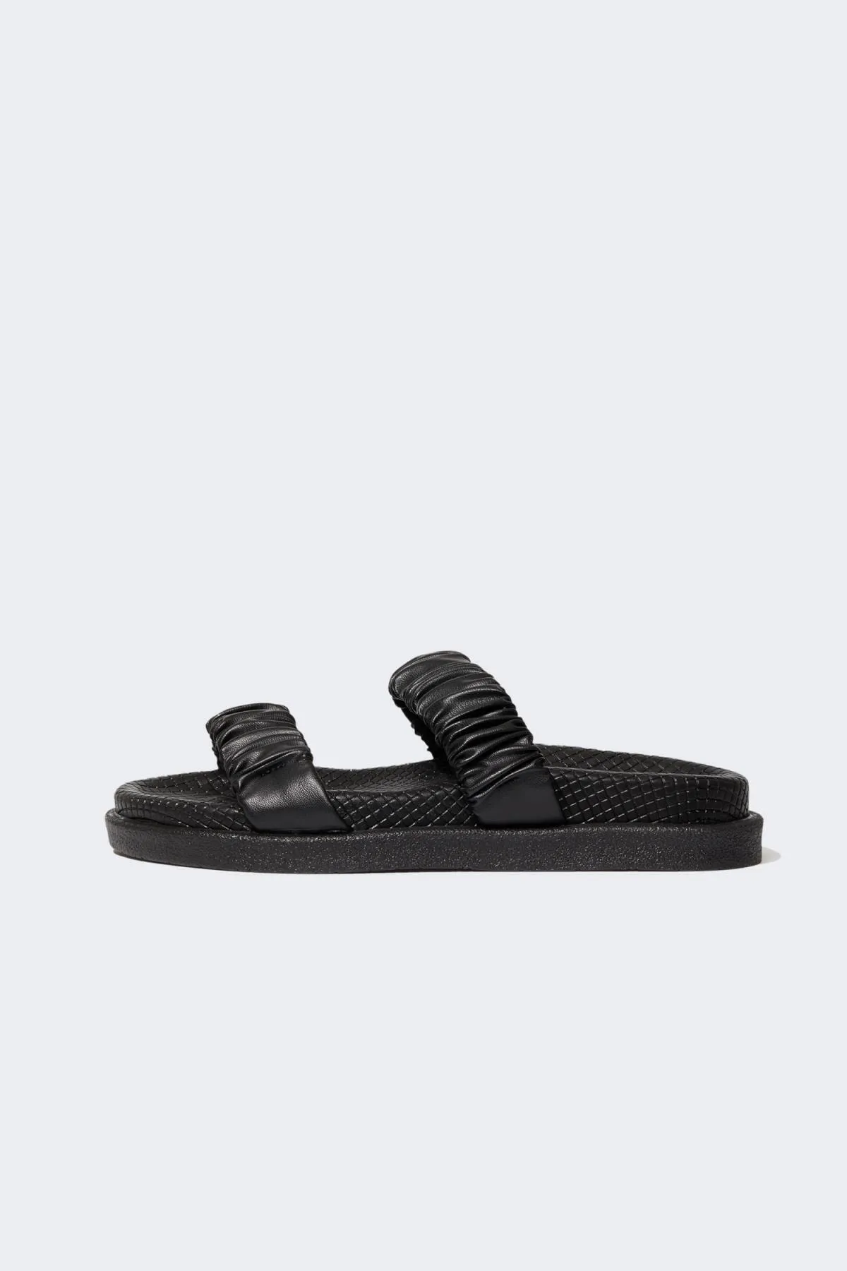 DeFacto  Damen-Sandalen mit doppeltem Riemen und dicker Sohle
