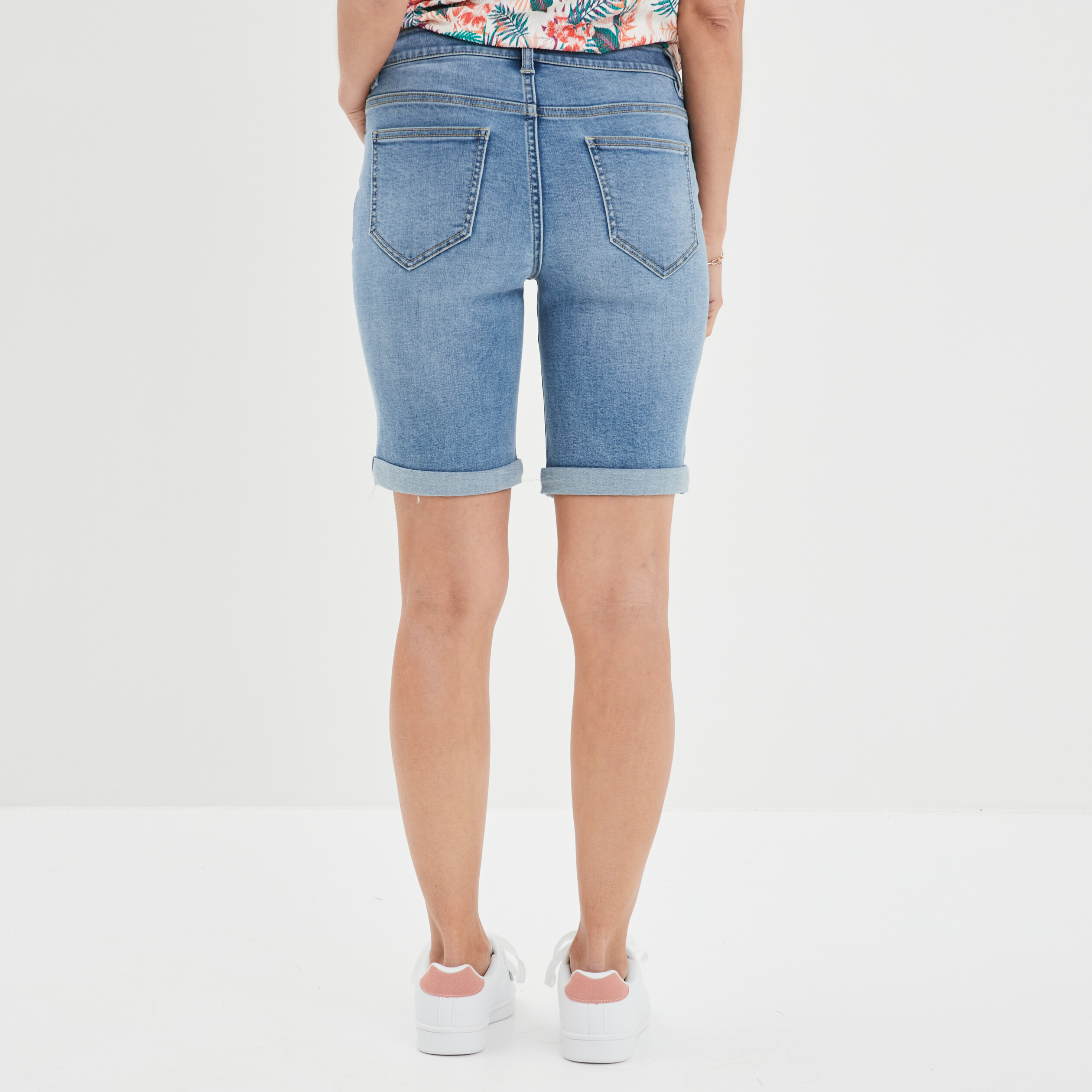 Berduma à ourlets denim double stone femme | La Halle