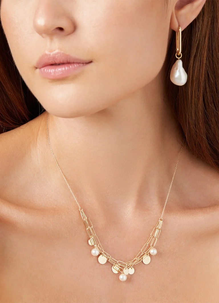 Diamond Point Yellow Gold Marigold Earrings